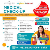 Medical Check-up + Breakfast All You Can Eat Verwood Hotel Rp 398.000