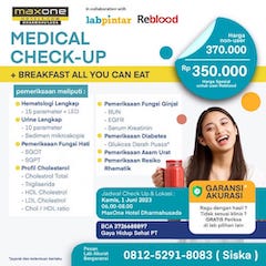 Medical Check-up + Breakfast All You Can Eat MaxOne Hotel Rp 350.000